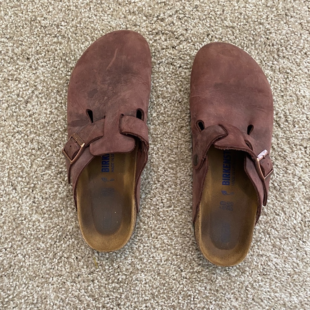 Leather Birkenstock clogs size 40/US 9